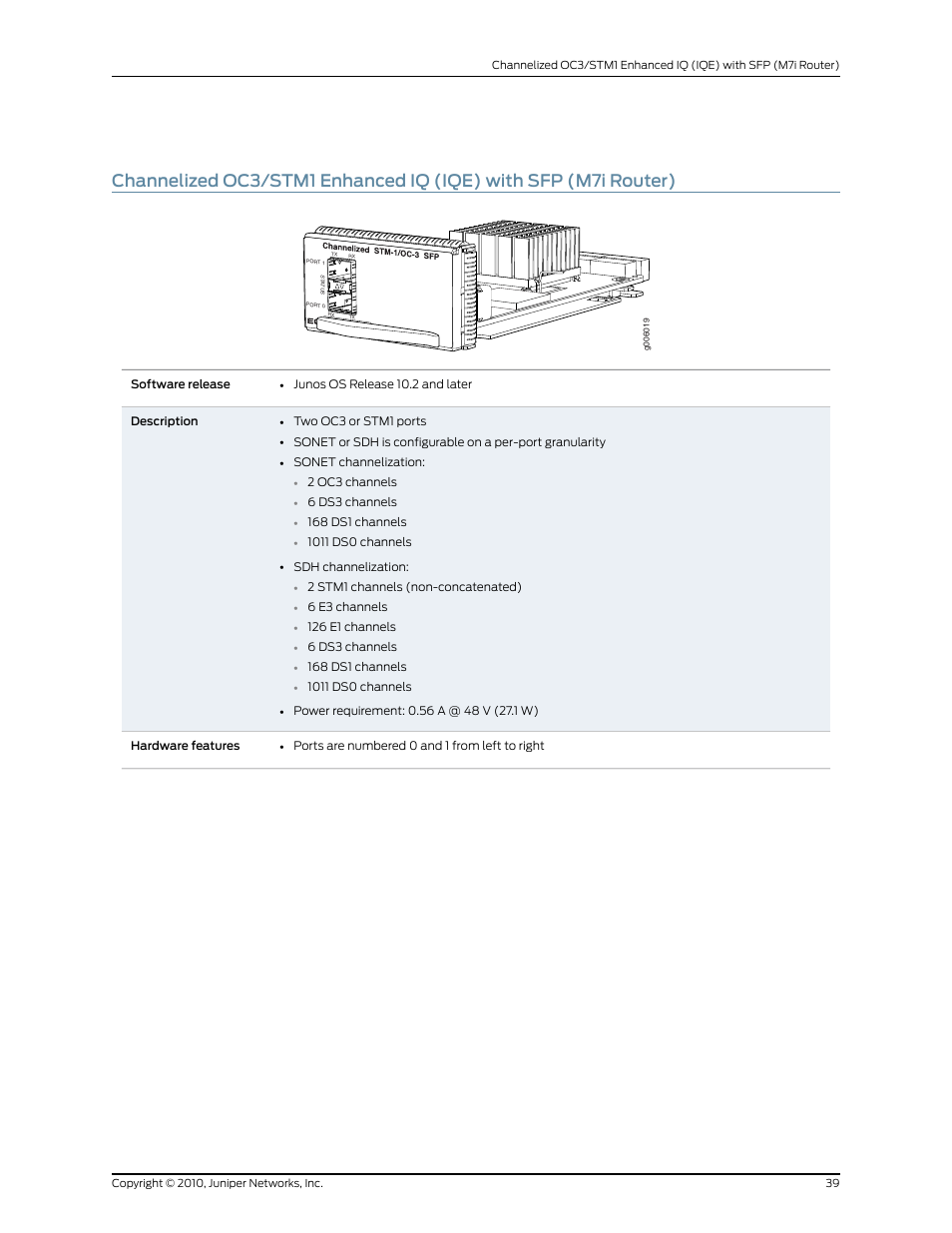 Juniper Networks M7I User Manual | Page 39 / 105
