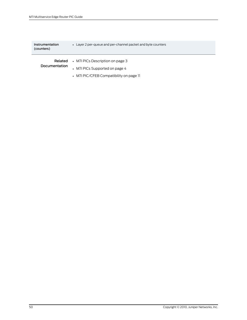 Juniper Networks M7I User Manual | Page 50 / 105