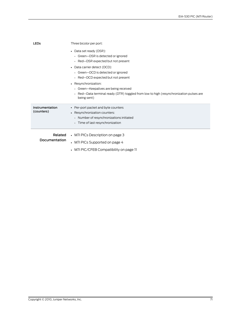 Juniper Networks M7I User Manual | Page 71 / 105