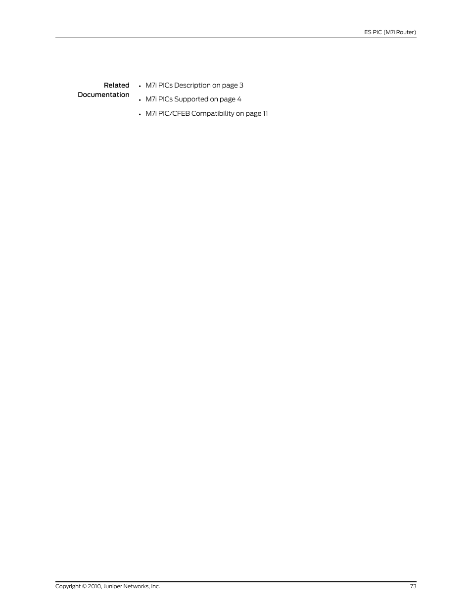 Juniper Networks M7I User Manual | Page 73 / 105