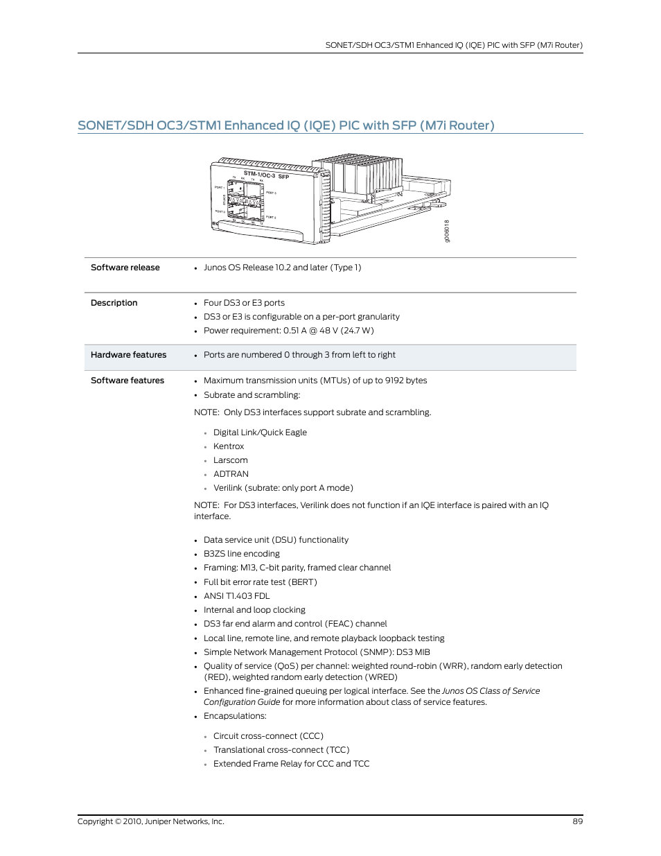 Juniper Networks M7I User Manual | Page 89 / 105