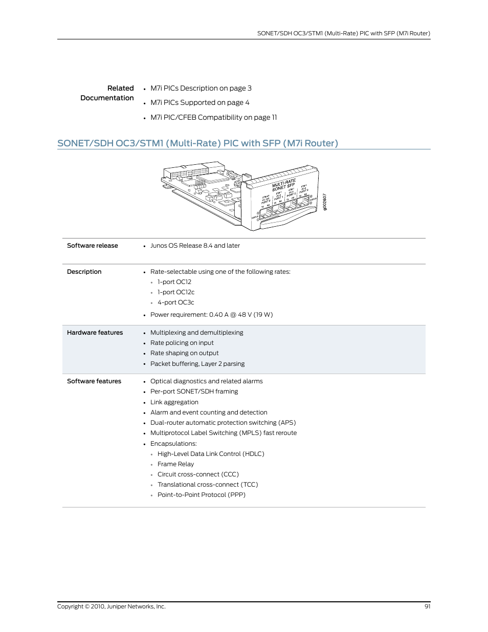 Juniper Networks M7I User Manual | Page 91 / 105