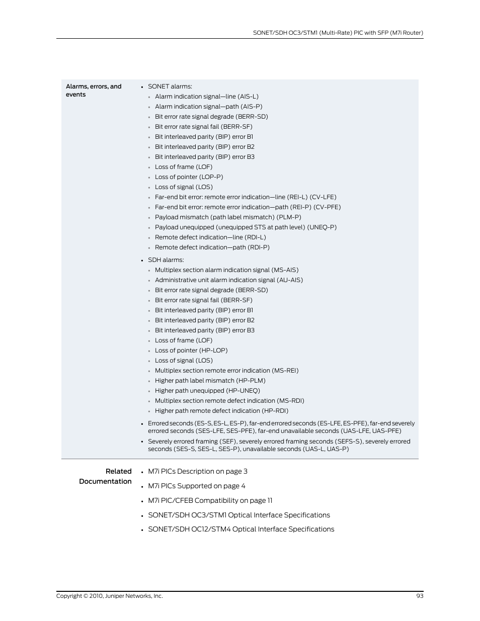 Juniper Networks M7I User Manual | Page 93 / 105