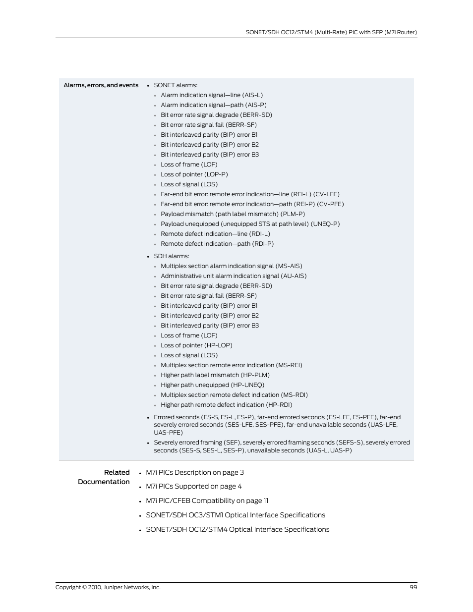 Juniper Networks M7I User Manual | Page 99 / 105