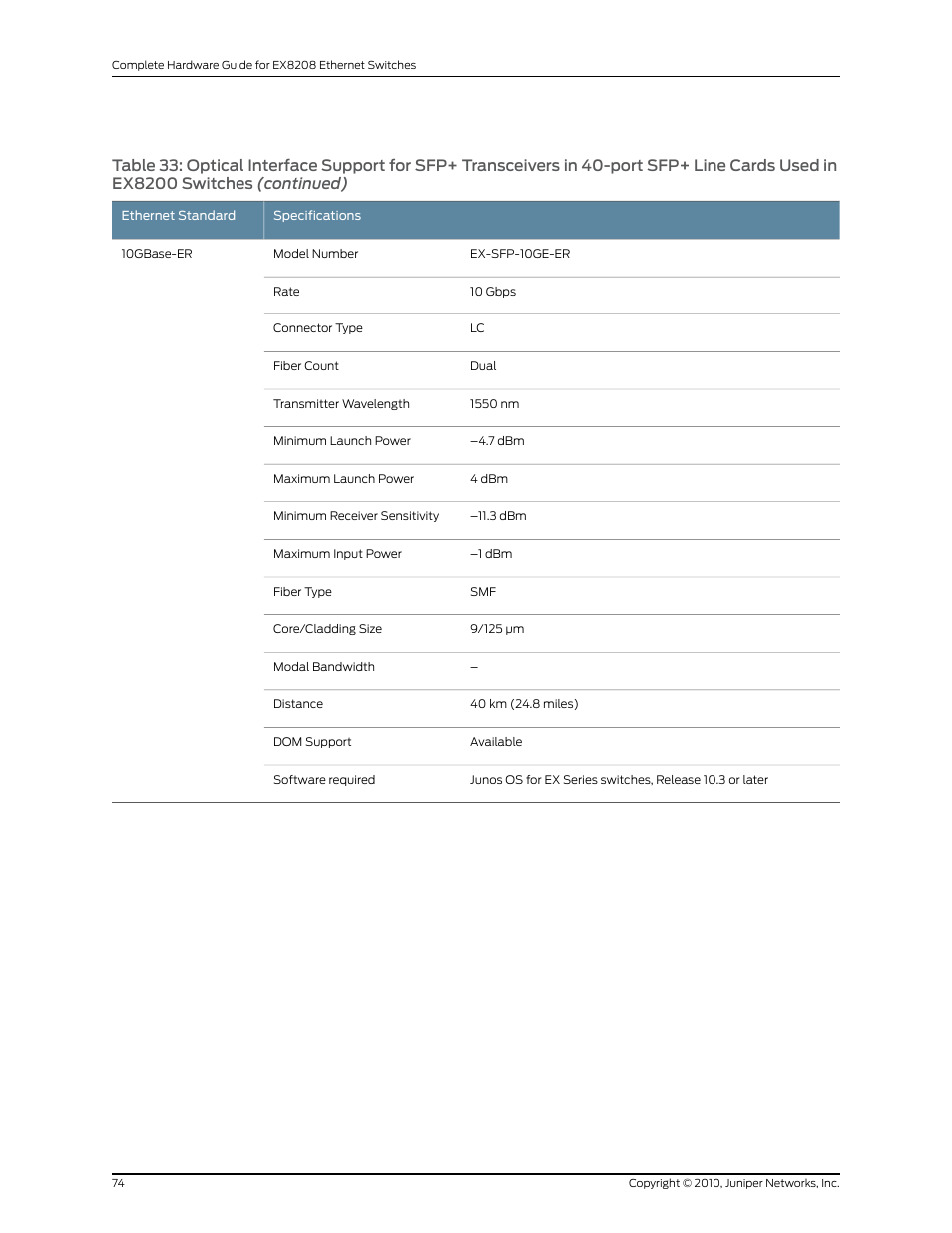 Juniper Networks EX8208 User Manual | Page 100 / 338