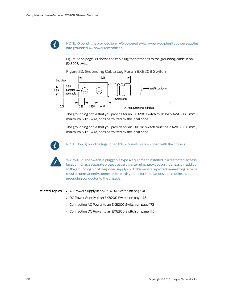 Juniper Networks EX8208 User Manual | Page 114 / 338