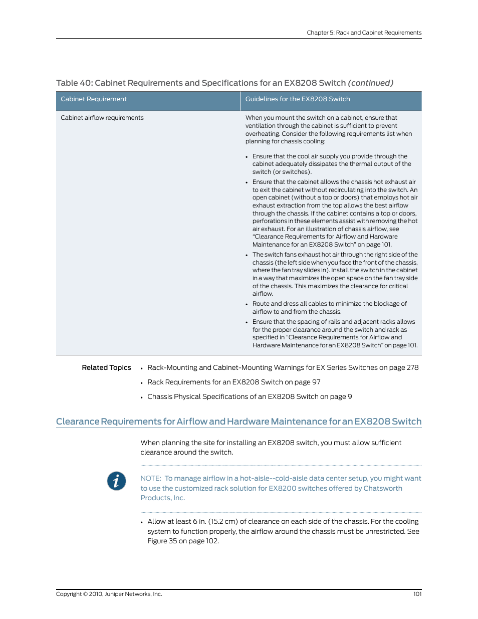 Switch | Juniper Networks EX8208 User Manual | Page 127 / 338