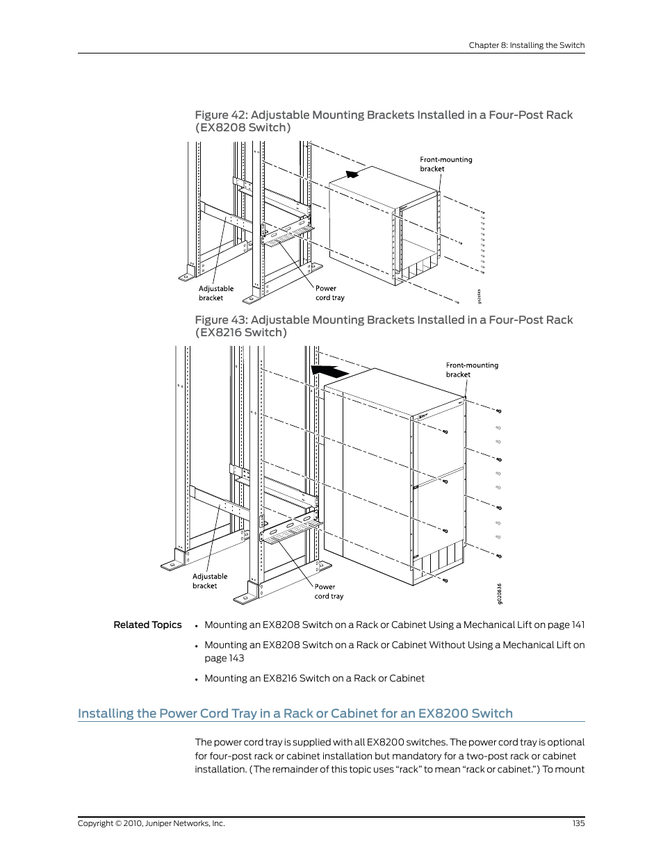 Switch) | Juniper Networks EX8208 User Manual | Page 161 / 338