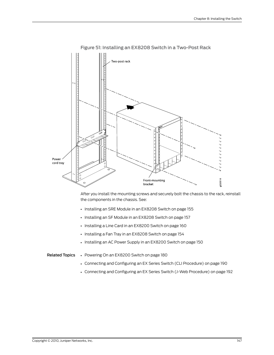 Juniper Networks EX8208 User Manual | Page 173 / 338