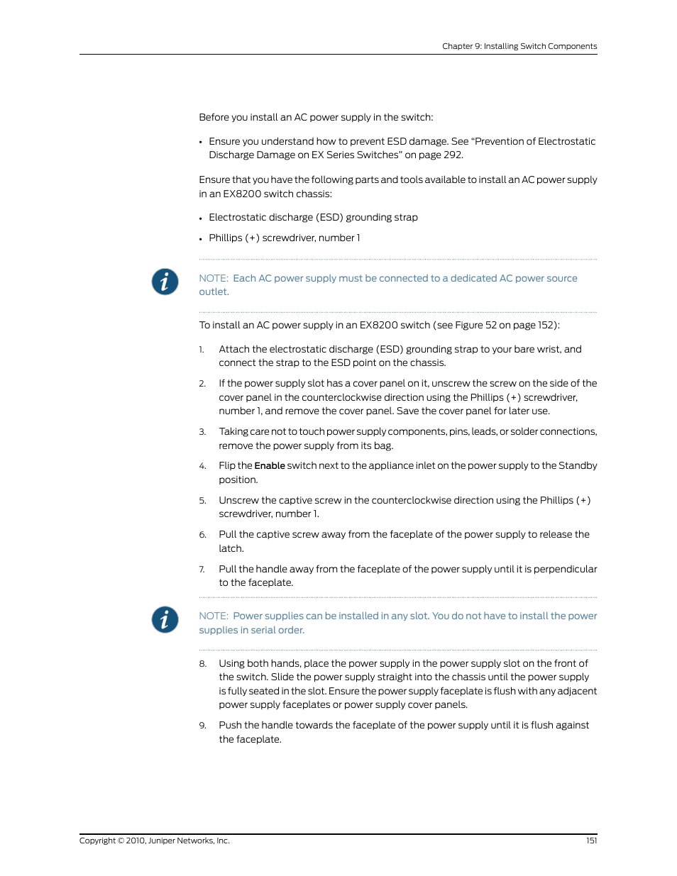 Juniper Networks EX8208 User Manual | Page 177 / 338