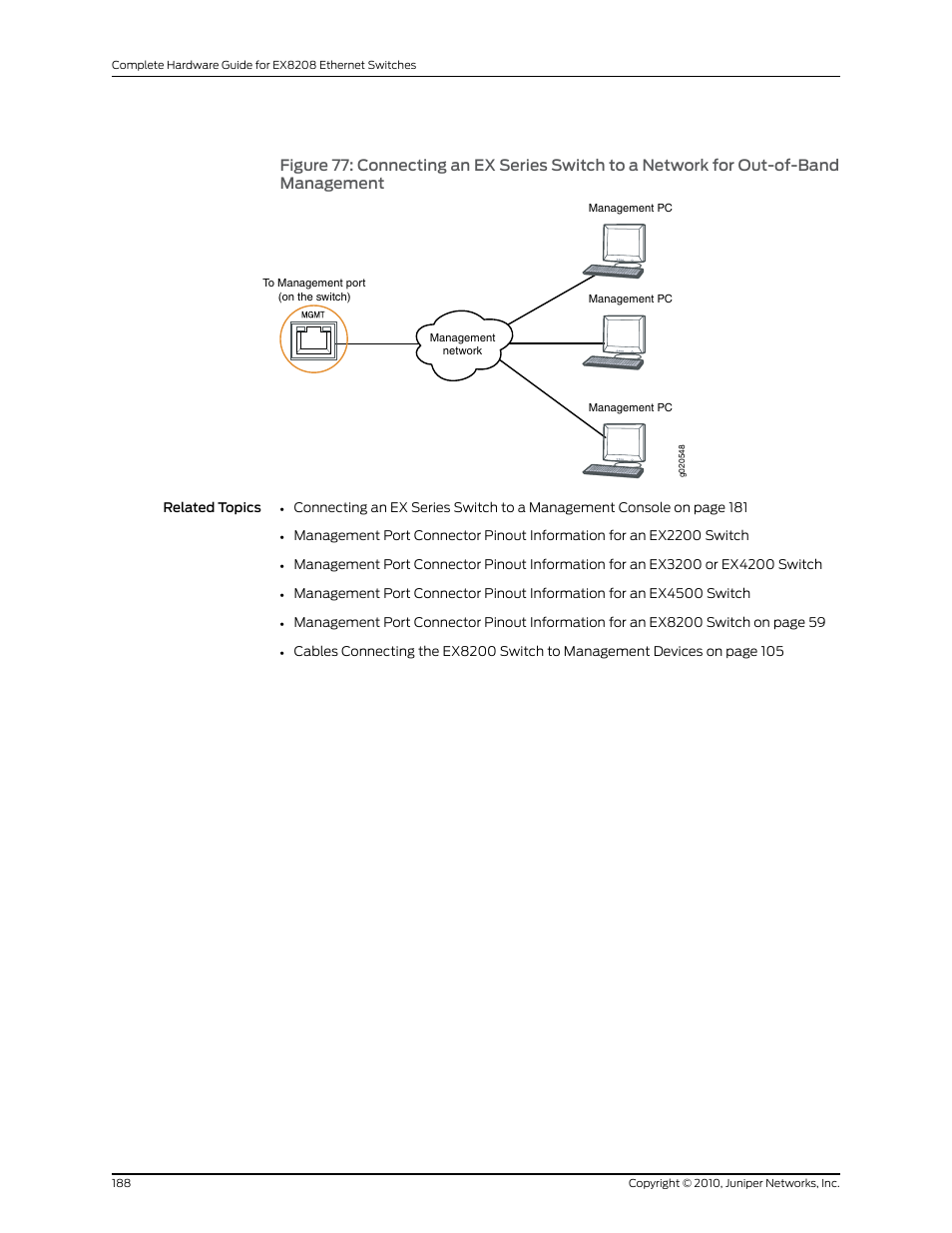 Management | Juniper Networks EX8208 User Manual | Page 214 / 338