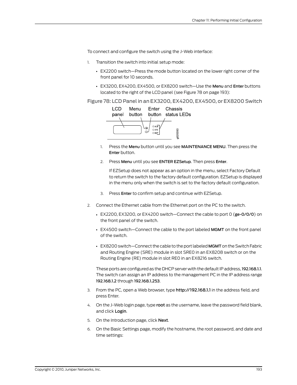 Juniper Networks EX8208 User Manual | Page 219 / 338