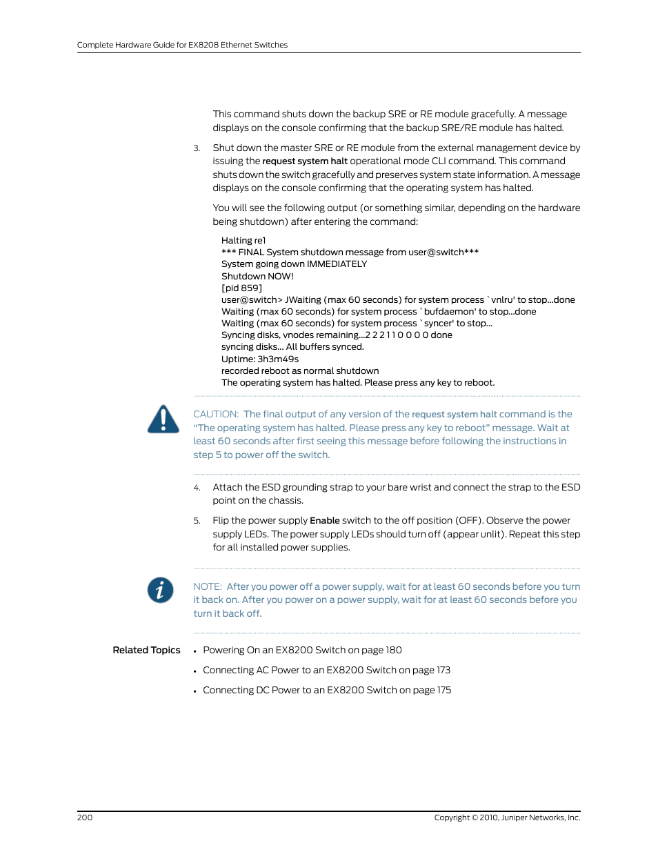 Juniper Networks EX8208 User Manual | Page 226 / 338