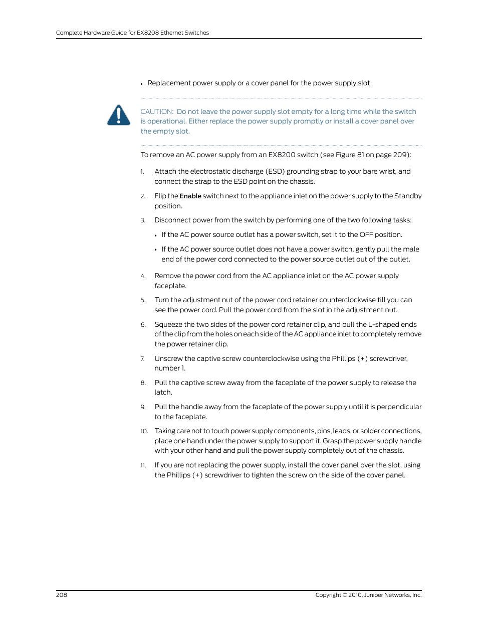 Juniper Networks EX8208 User Manual | Page 234 / 338