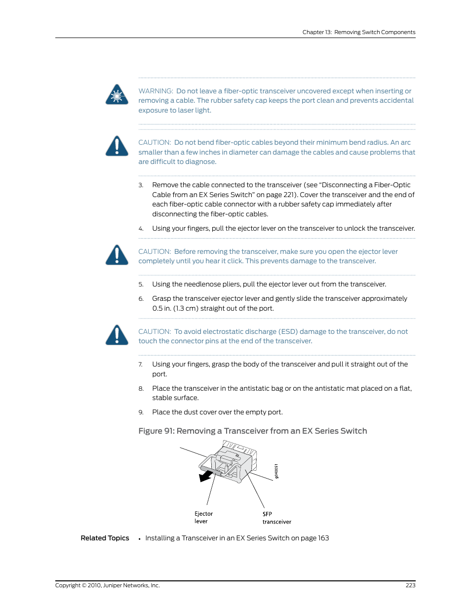 Juniper Networks EX8208 User Manual | Page 249 / 338