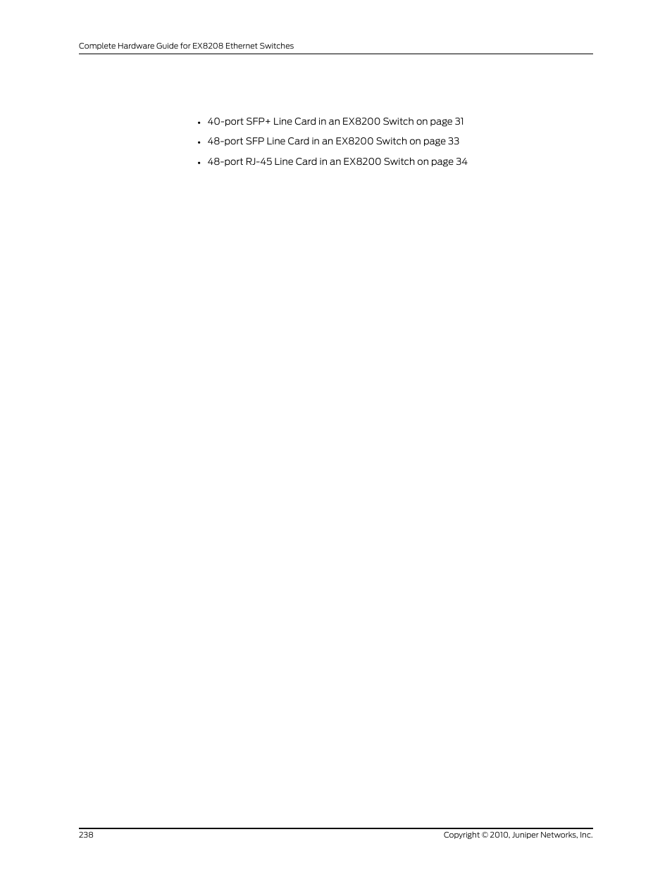 Juniper Networks EX8208 User Manual | Page 264 / 338
