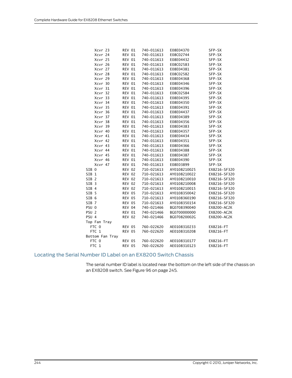 Juniper Networks EX8208 User Manual | Page 270 / 338