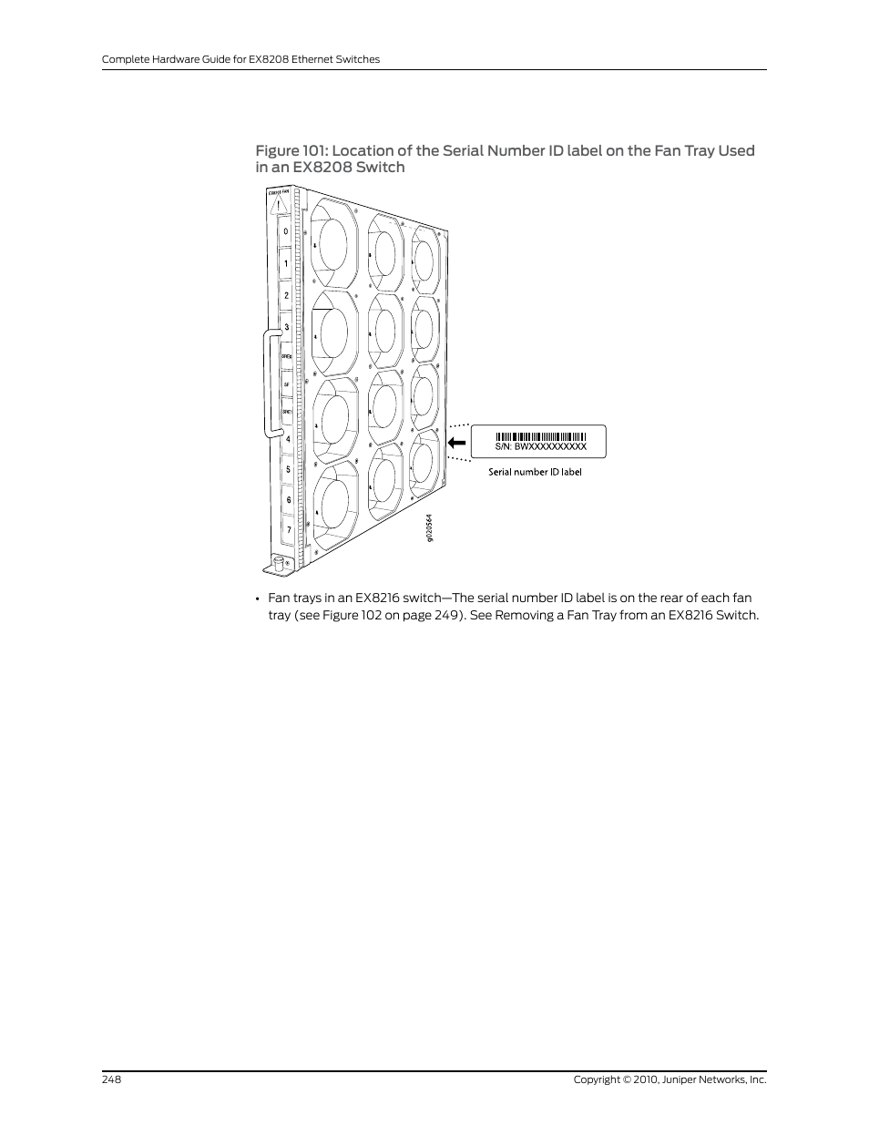 Ex8208 switch | Juniper Networks EX8208 User Manual | Page 274 / 338
