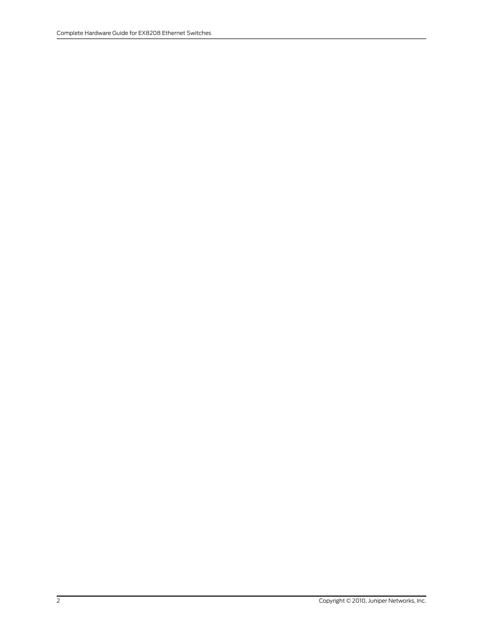 Juniper Networks EX8208 User Manual | Page 28 / 338
