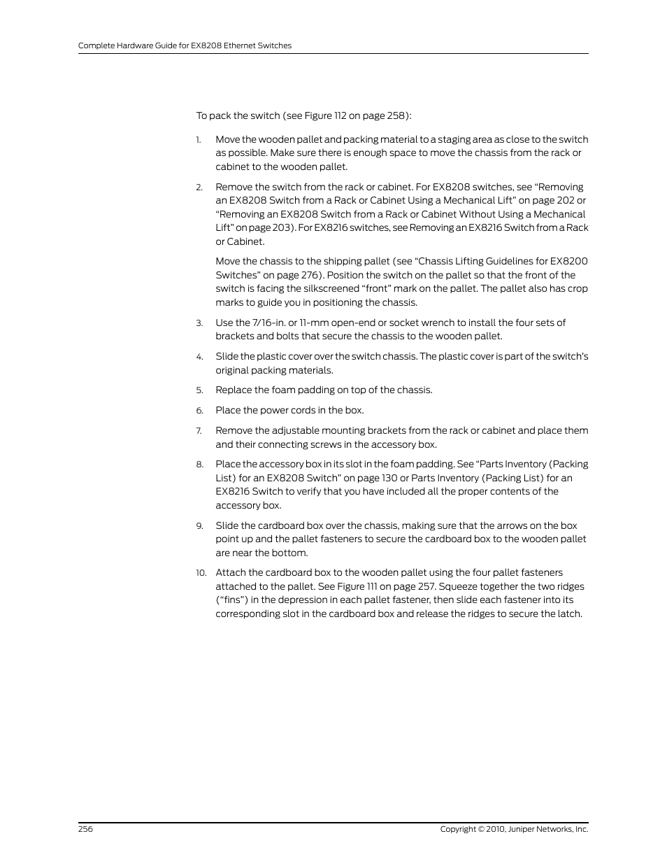 Juniper Networks EX8208 User Manual | Page 282 / 338