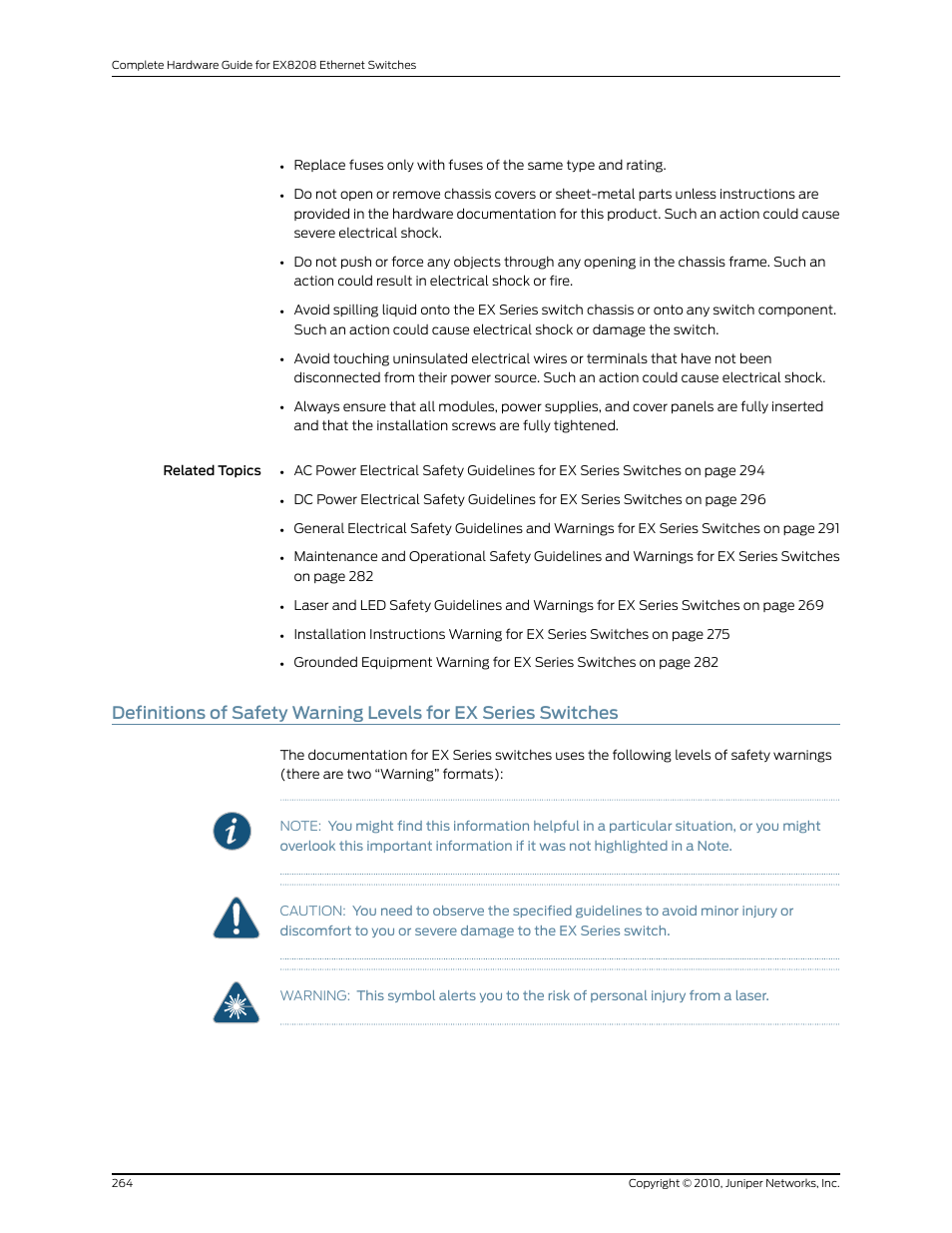 Juniper Networks EX8208 User Manual | Page 290 / 338