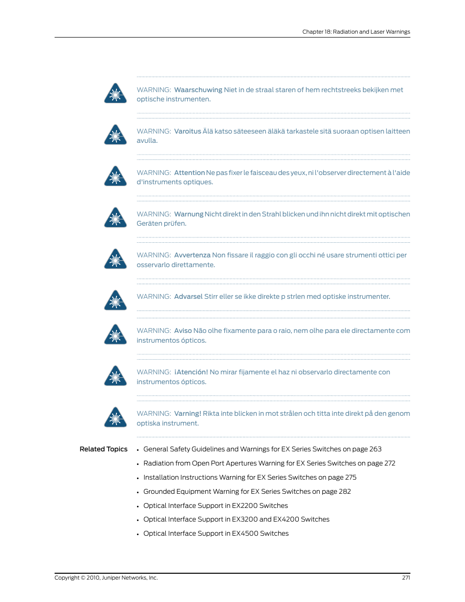 Juniper Networks EX8208 User Manual | Page 297 / 338