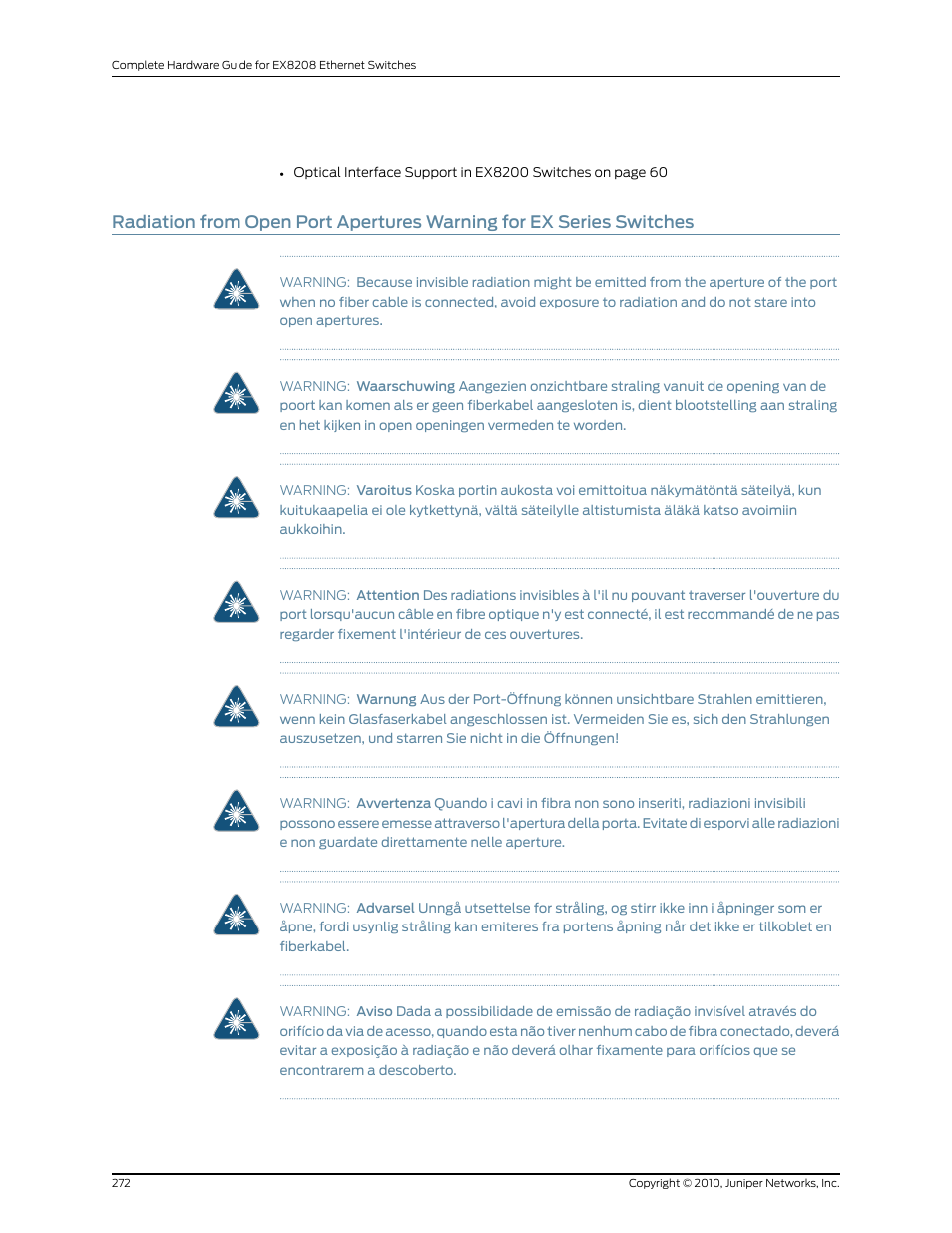 Juniper Networks EX8208 User Manual | Page 298 / 338