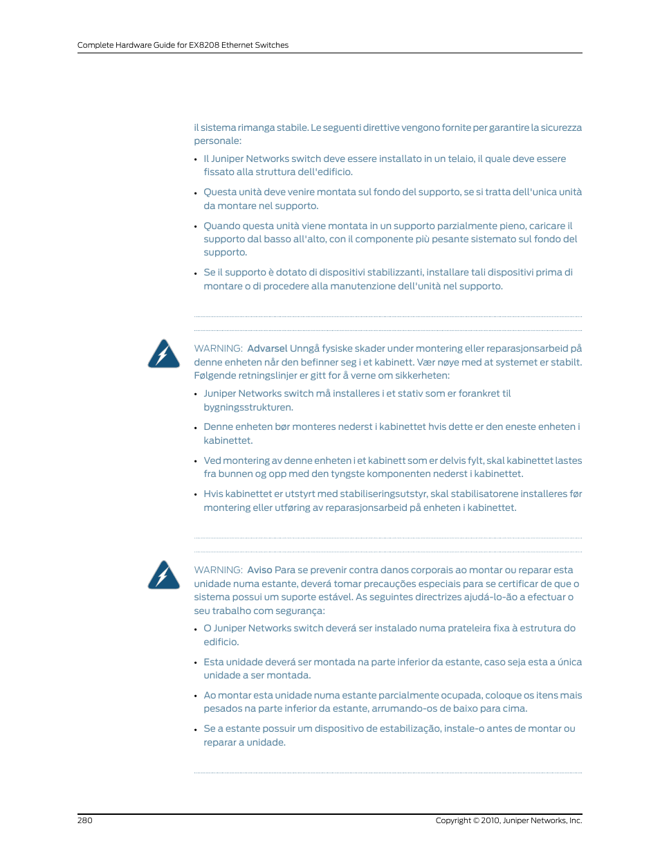 Juniper Networks EX8208 User Manual | Page 306 / 338