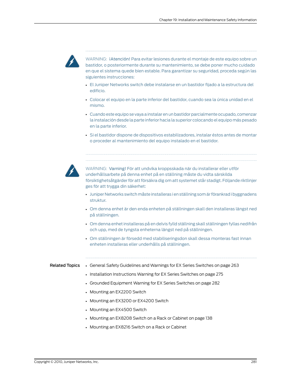 Juniper Networks EX8208 User Manual | Page 307 / 338