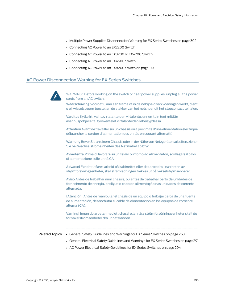 Juniper Networks EX8208 User Manual | Page 321 / 338