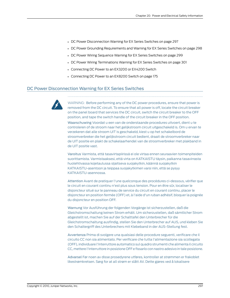 Juniper Networks EX8208 User Manual | Page 323 / 338