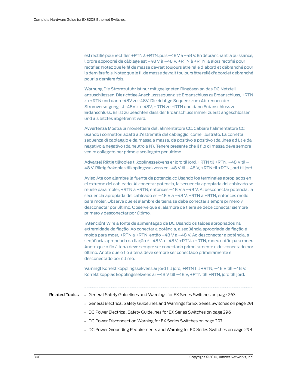Juniper Networks EX8208 User Manual | Page 326 / 338