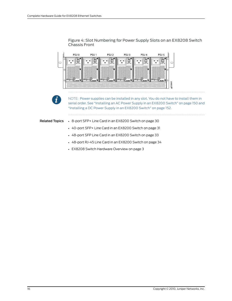 Front | Juniper Networks EX8208 User Manual | Page 42 / 338