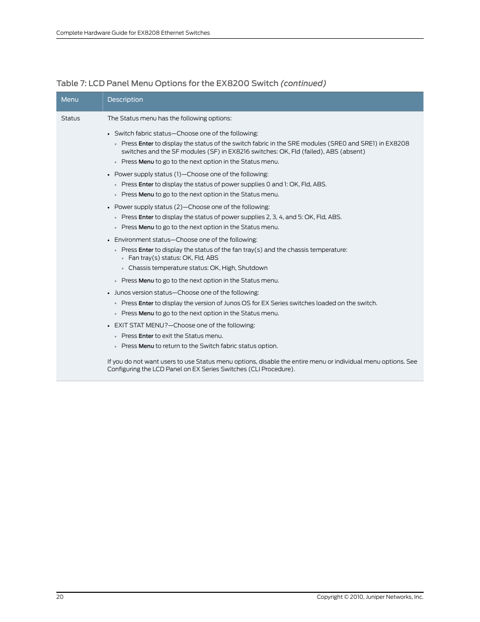 Juniper Networks EX8208 User Manual | Page 46 / 338