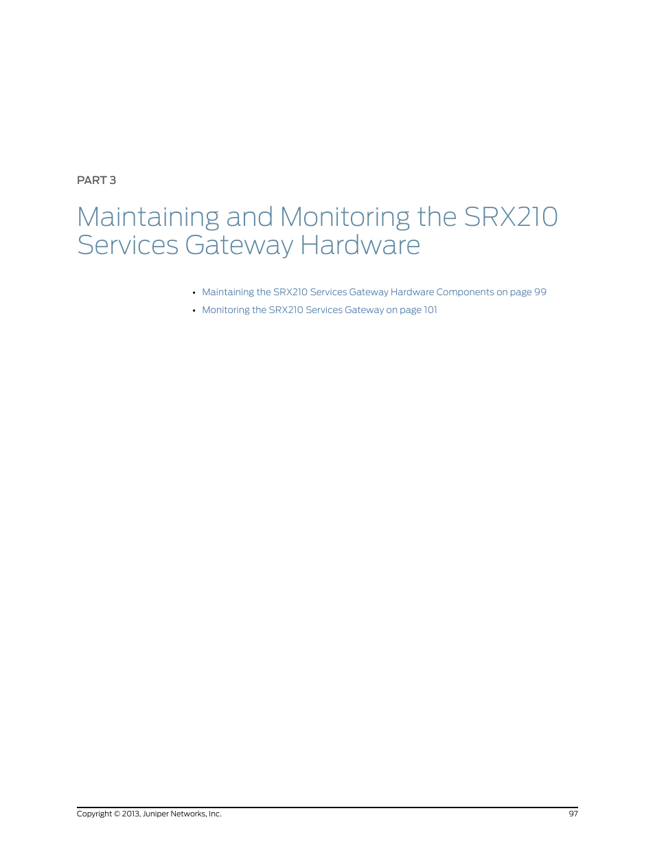 Part 3 | Juniper Networks SRX 210 User Manual | Page 113 / 176