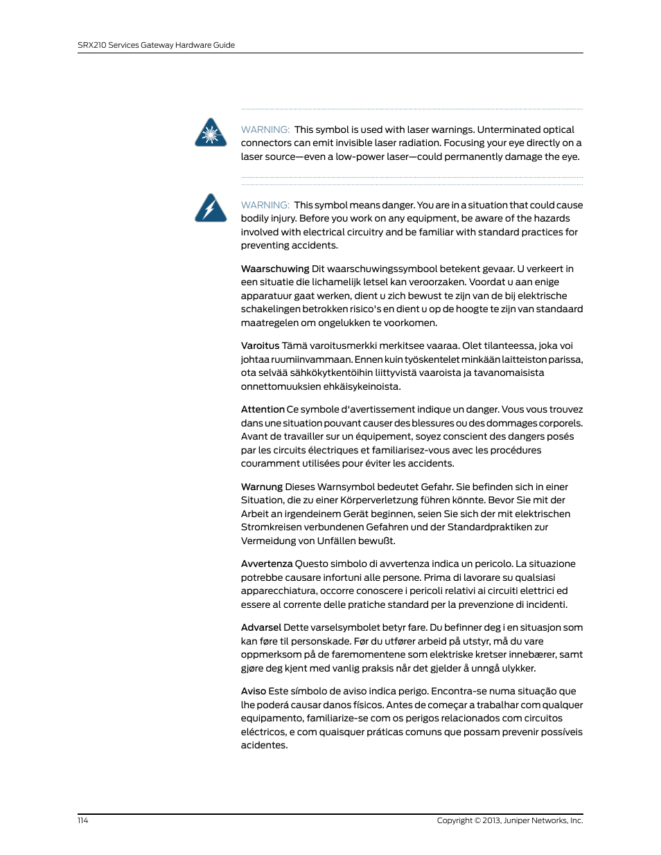 Juniper Networks SRX 210 User Manual | Page 130 / 176