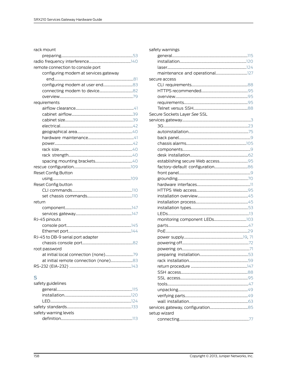 Juniper Networks SRX 210 User Manual | Page 174 / 176