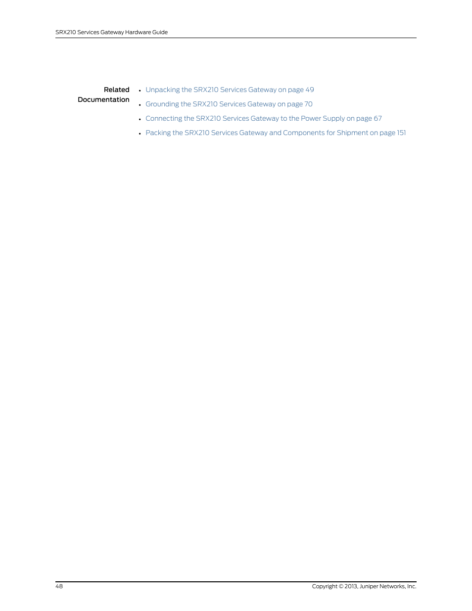 Juniper Networks SRX 210 User Manual | Page 64 / 176