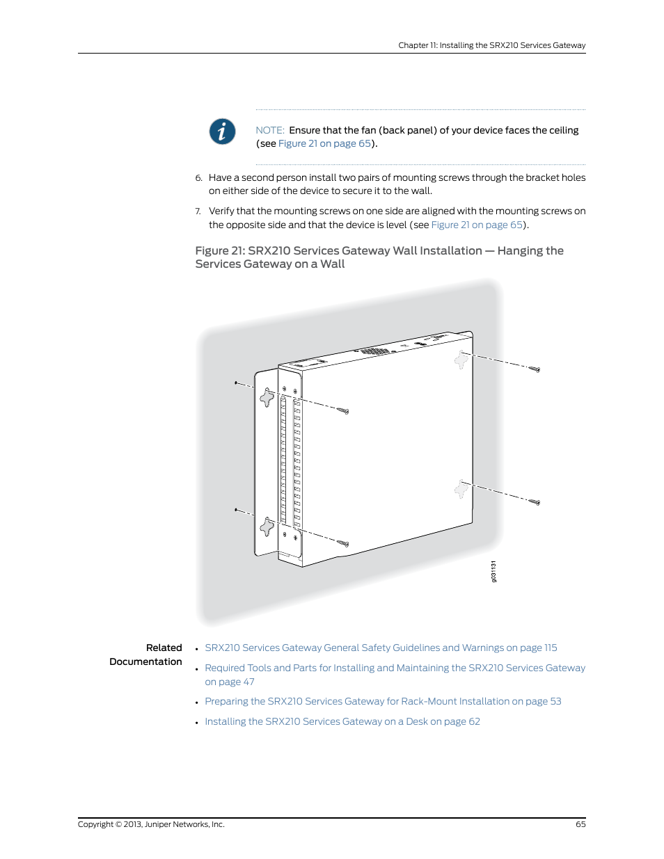 Juniper Networks SRX 210 User Manual | Page 81 / 176
