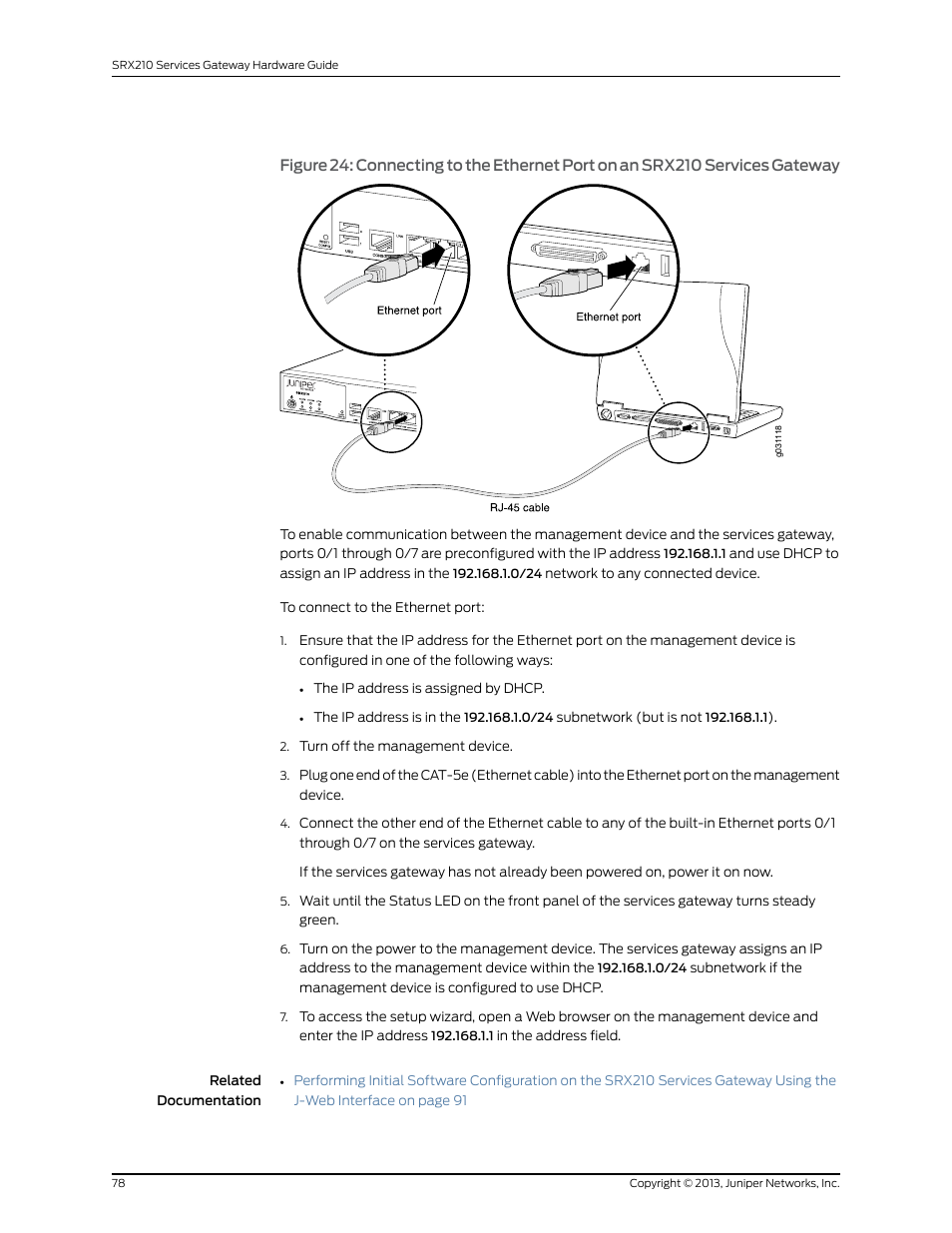 Juniper Networks SRX 210 User Manual | Page 94 / 176