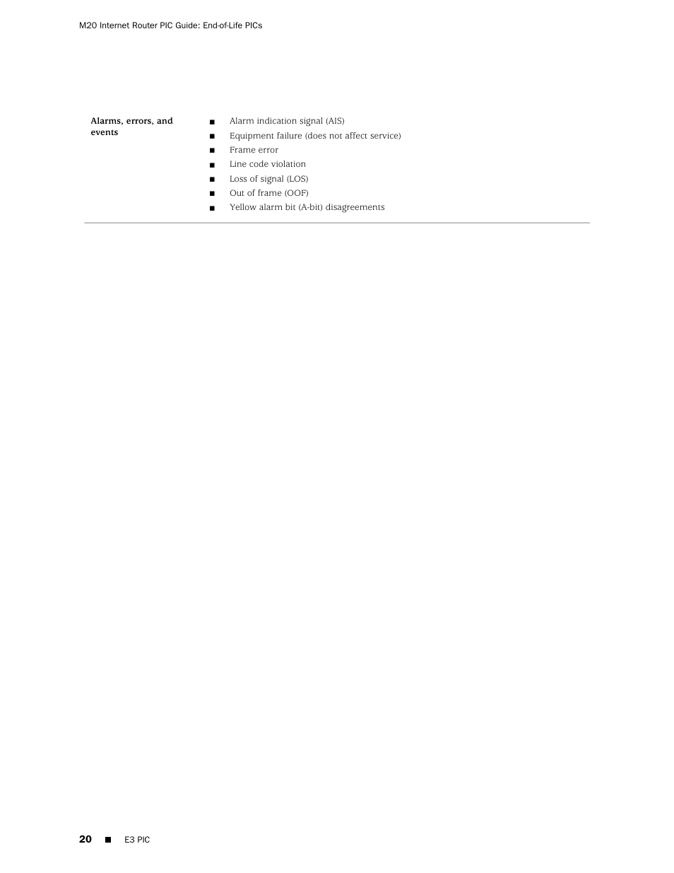 Juniper Networks M20 User Manual | Page 20 / 34