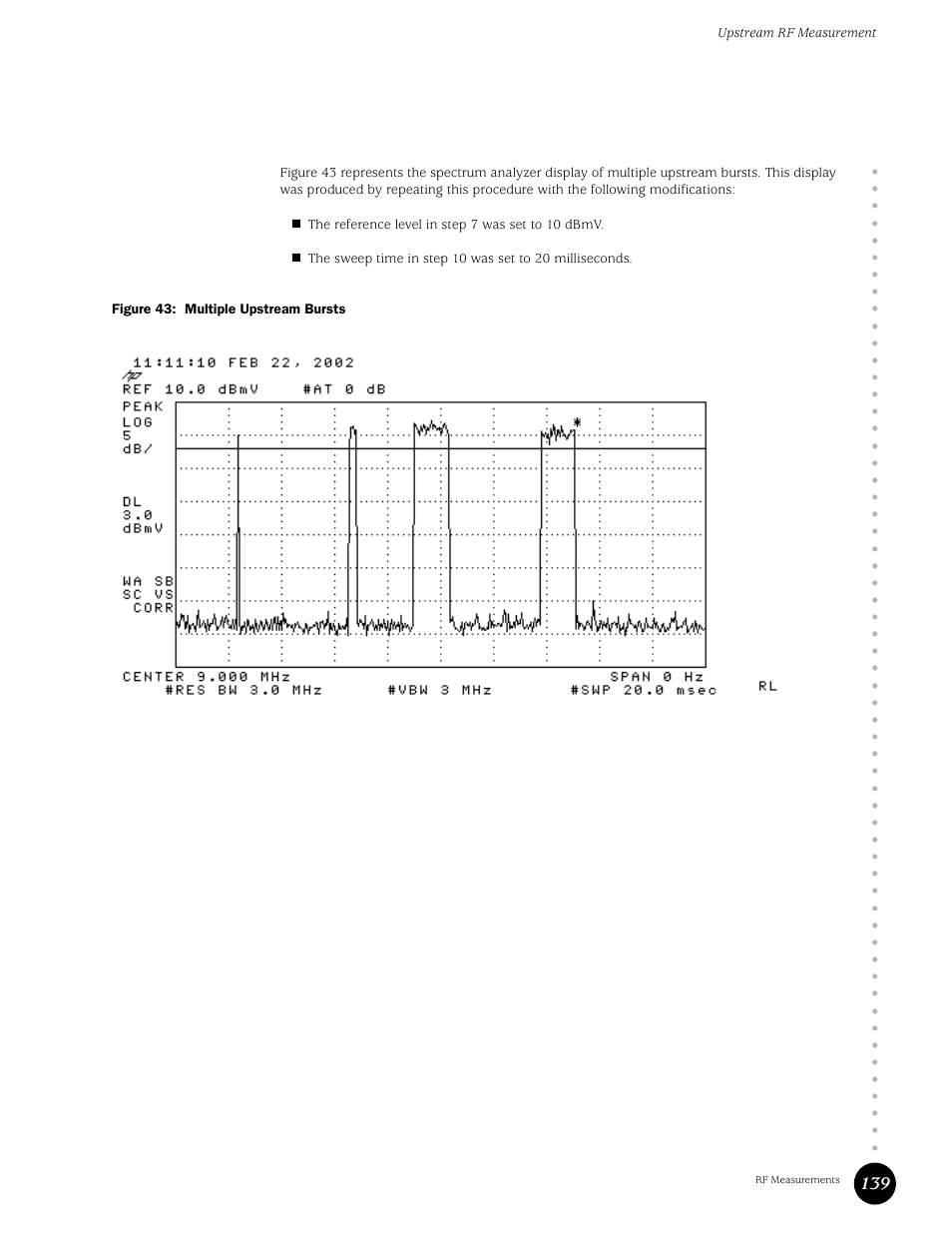 Figure 43: multiple upstream bursts | Juniper Networks G10 CMTS User Manual | Page 155 / 210