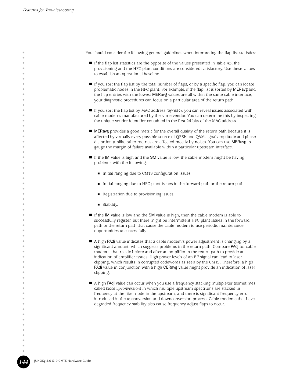 Juniper Networks G10 CMTS User Manual | Page 160 / 210