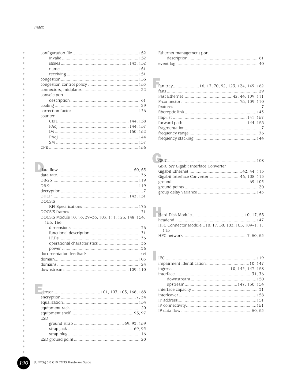 Juniper Networks G10 CMTS User Manual | Page 206 / 210