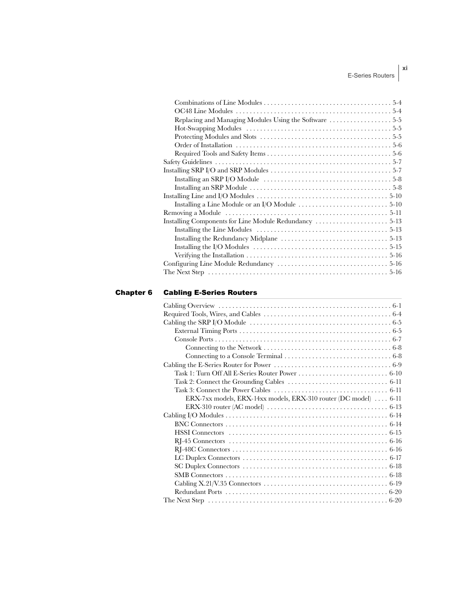 Juniper Networks E-Series User Manual | Page 11 / 242
