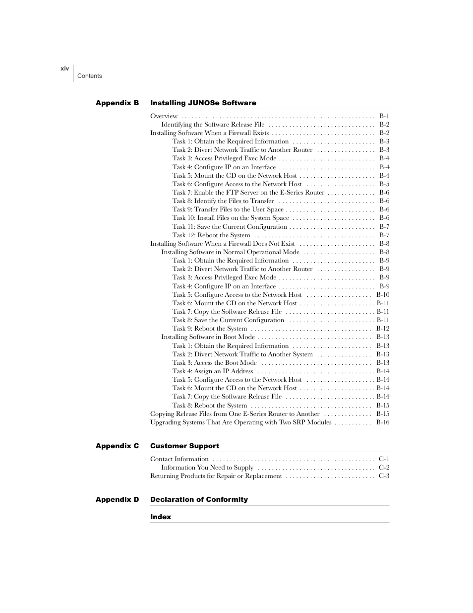 Juniper Networks E-Series User Manual | Page 14 / 242