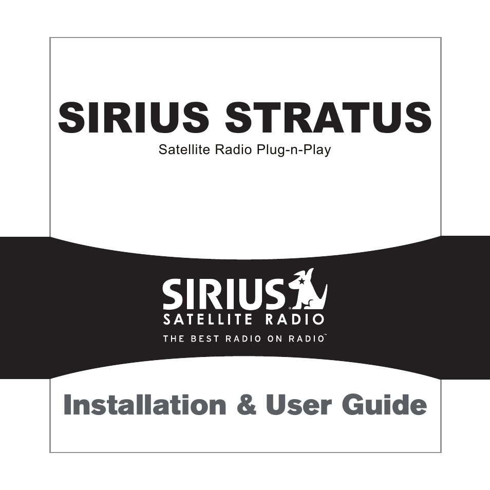 Sirius Satellite Radio Satellite Radio Plug-n-Play AM/FM SV3 User Manual | 64 pages