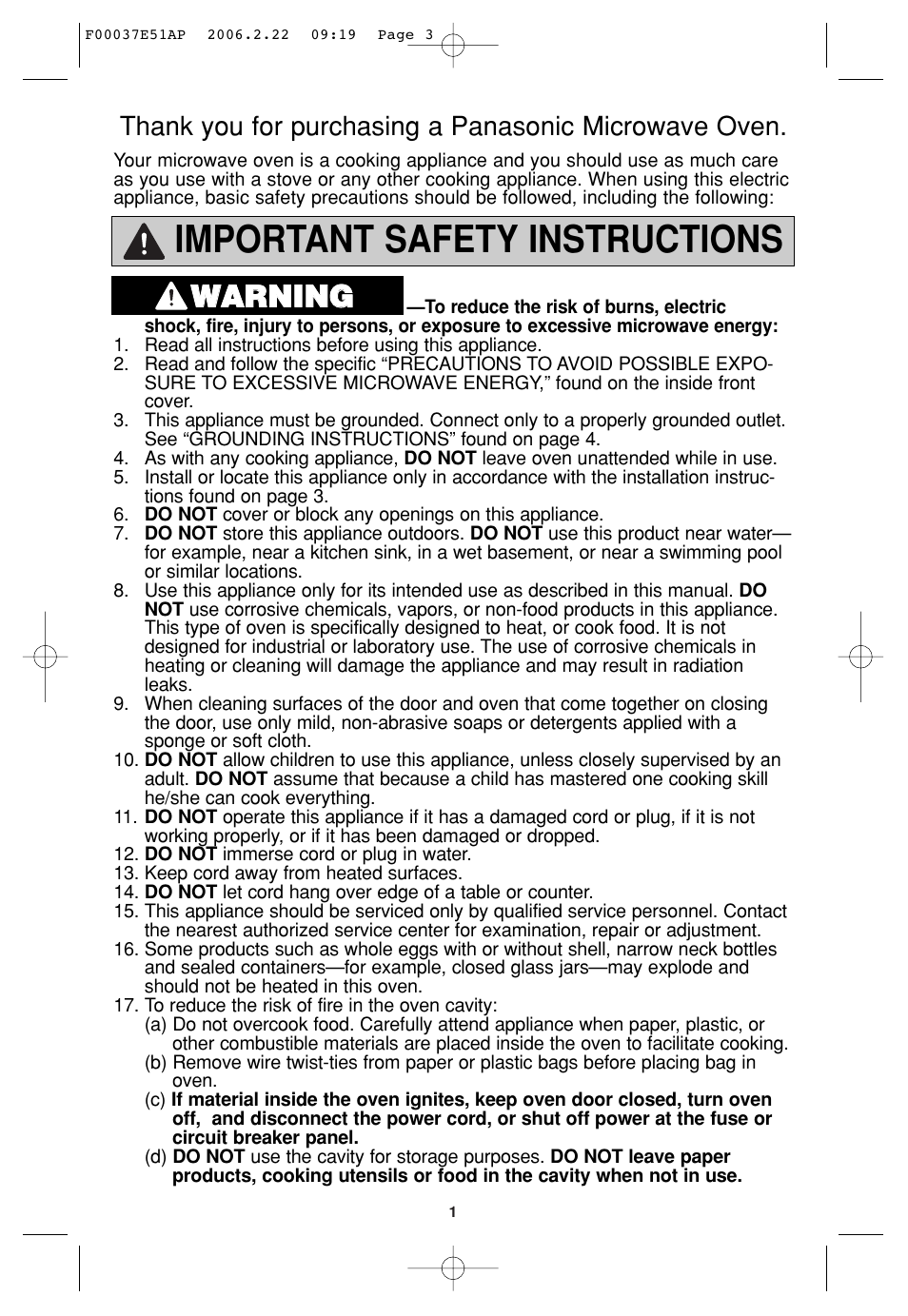 Important safety instructions, Wwa ar rn niin ng g | Sirius Satellite Radio H635 User Manual | Page 3 / 64