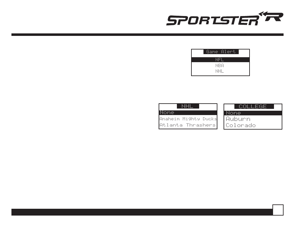 Game alert | Sirius Satellite Radio SP-R2 User Manual | Page 27 / 46