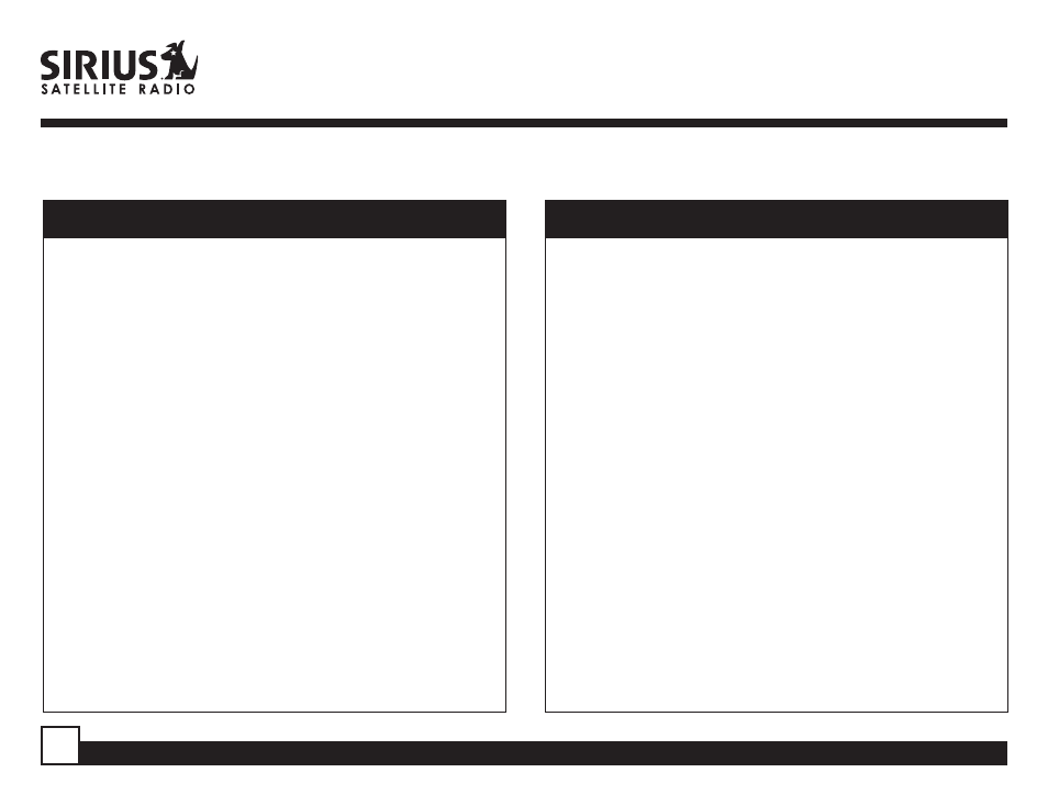 Sirius Satellite Radio SP-R2 User Manual | Page 42 / 46